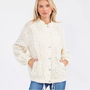 BiBi Cream Lace Jacket